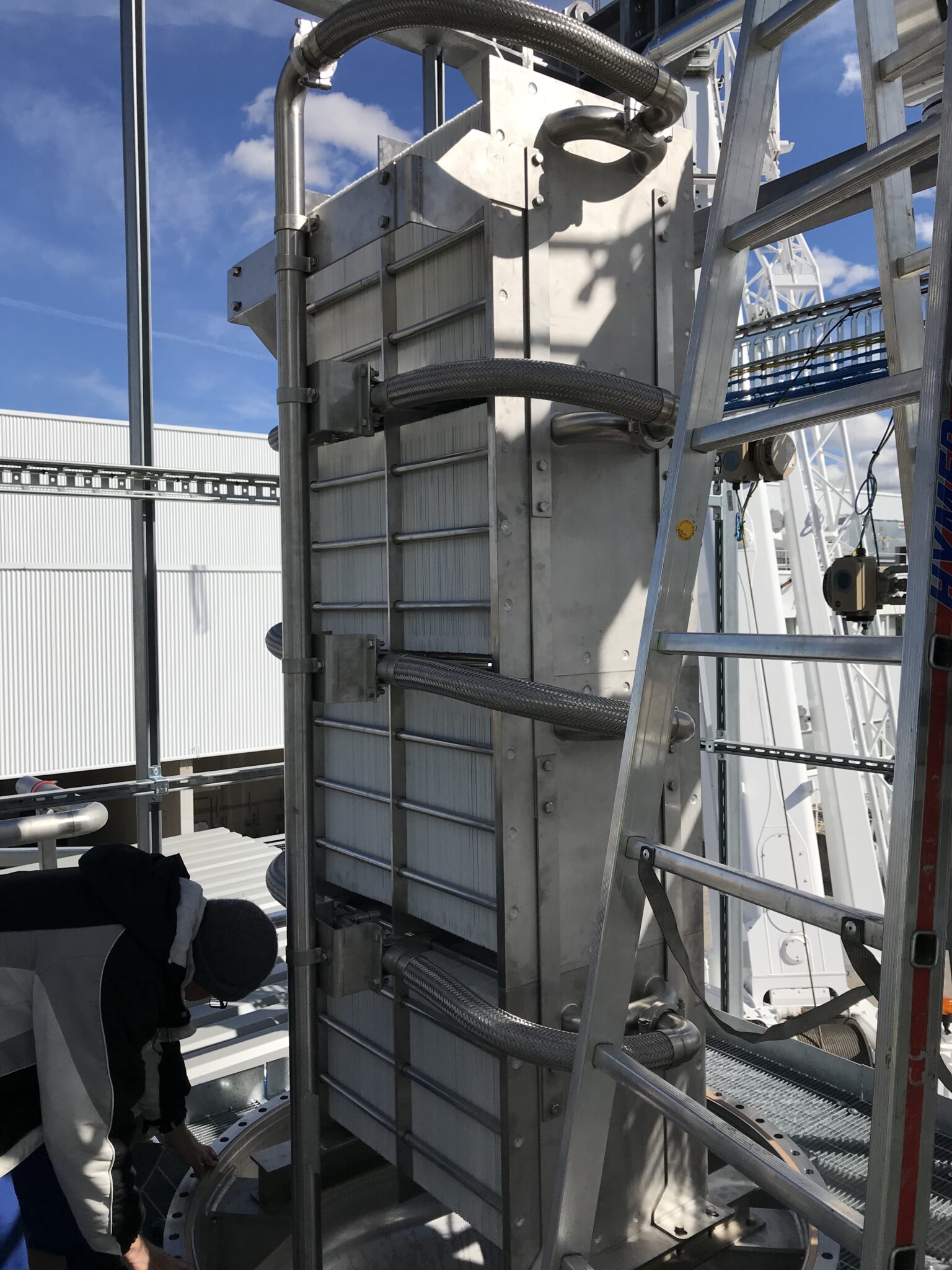 Installation of the plant modules